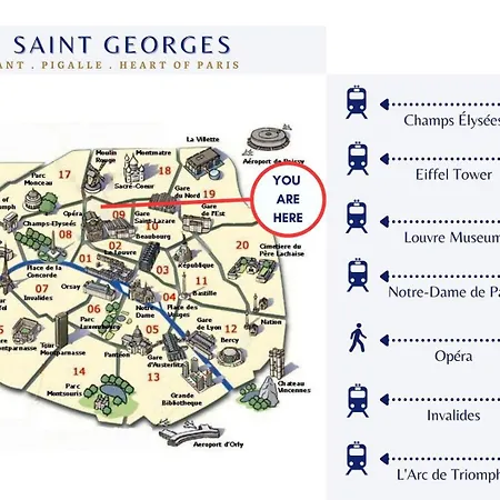 Le Saint George - Proche Pigalle - By Mon Petit Fare
